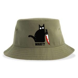 Spooky Lockdown Cat Sustainable Bucket Hat