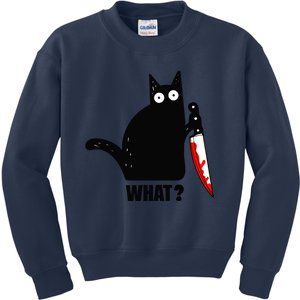 Spooky Lockdown Cat Kids Sweatshirt