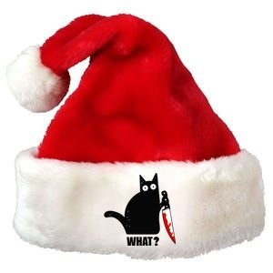 Spooky Lockdown Cat Premium Christmas Santa Hat