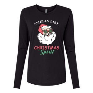 Smells Like Christmas Spirigift Funny Santa Claus Gift Womens Cotton Relaxed Long Sleeve T-Shirt