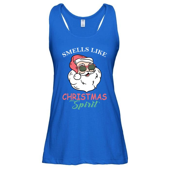 Smells Like Christmas Spirigift Funny Santa Claus Gift Ladies Essential Flowy Tank