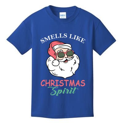 Smells Like Christmas Spirigift Funny Santa Claus Gift Kids T-Shirt