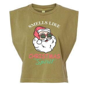 Smells Like Christmas Spirigift Funny Santa Claus Gift Garment-Dyed Women's Muscle Tee