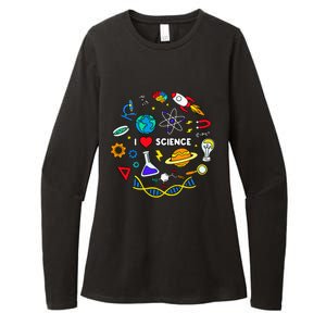 Science Lover Chemistry Biology Physics Love Science Womens CVC Long Sleeve Shirt