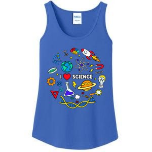 Science Lover Chemistry Biology Physics Love Science Ladies Essential Tank