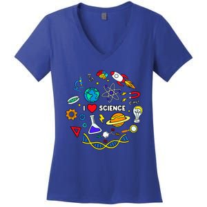 Science Lover Chemistry Biology Physics Love Science Women's V-Neck T-Shirt