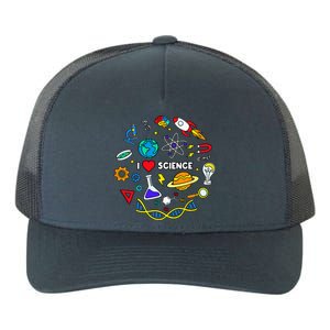 Science Lover Chemistry Biology Physics Love Science Yupoong Adult 5-Panel Trucker Hat