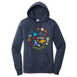 Science Lover Chemistry Biology Physics Love Science Women's Pullover Hoodie