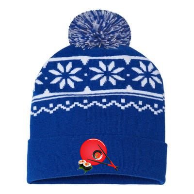 Sushi Lover Cool Gift USA-Made Snowflake Beanie