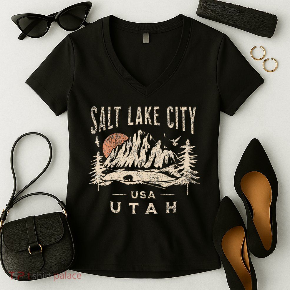 Salt Lake City Women's V-Neck T-Shirt