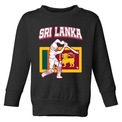 Sri Lanka Cricket 2024 Sri Lankan Cricket Fans Jerse Toddler Sweatshirt