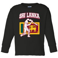 Sri Lanka Cricket 2024 Sri Lankan Cricket Fans Jerse Toddler Long Sleeve Shirt