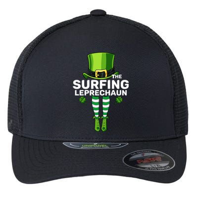 Surfing Leprechaun Costume Gift Matching Family Gift Flexfit Unipanel Trucker Cap