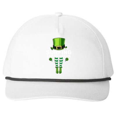 Surfing Leprechaun Costume Gift Matching Family Gift Snapback Five-Panel Rope Hat