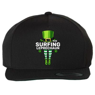 Surfing Leprechaun Costume Gift Matching Family Gift Wool Snapback Cap