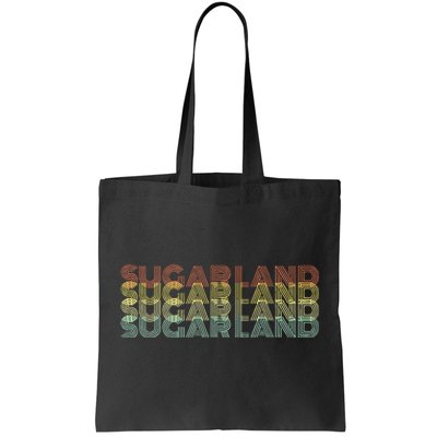 Sugar Land City Retro Vintage Hometown Texas Tote Bag