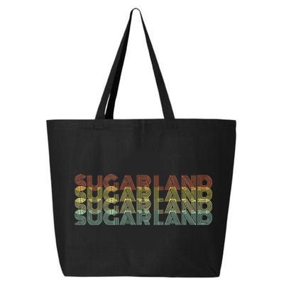 Sugar Land City Retro Vintage Hometown Texas 25L Jumbo Tote