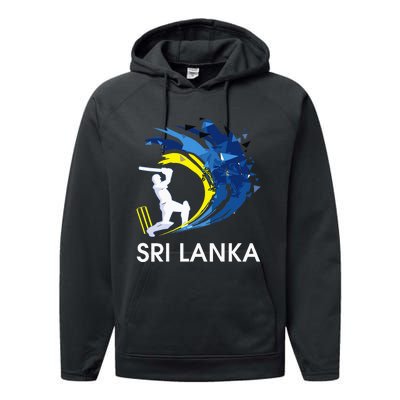 Sri Lanka Cricket 2024 Sri Lankan Cricket Jersey Performance Fleece Hoodie