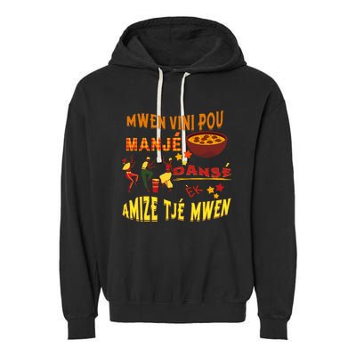 St. Lucia Creole Day Manje Danse Kweyol Day Garment-Dyed Fleece Hoodie