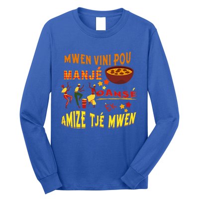 St. Lucia Creole Day Manje Danse Kweyol Day Long Sleeve Shirt