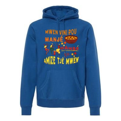 St. Lucia Creole Day Manje Danse Kweyol Day Premium Hoodie