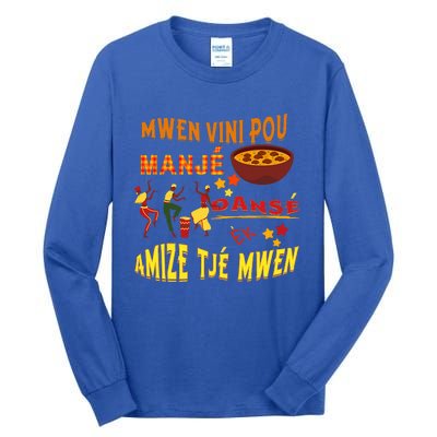 St. Lucia Creole Day Manje Danse Kweyol Day Tall Long Sleeve T-Shirt