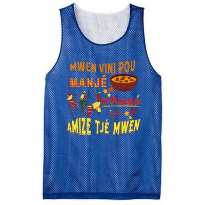 St. Lucia Creole Day Manje Danse Kweyol Day Mesh Reversible Basketball Jersey Tank