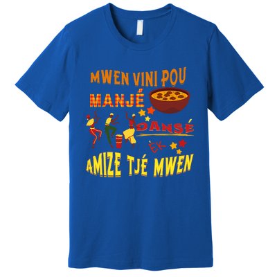 St. Lucia Creole Day Manje Danse Kweyol Day Premium T-Shirt