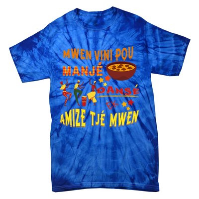 St. Lucia Creole Day Manje Danse Kweyol Day Tie-Dye T-Shirt