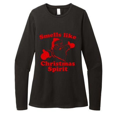 Smells Like Christmas Spirit Funny Santa Xmas Meaningful Gift Womens CVC Long Sleeve Shirt