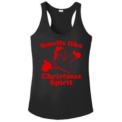 Smells Like Christmas Spirit Funny Santa Xmas Meaningful Gift Ladies PosiCharge Competitor Racerback Tank