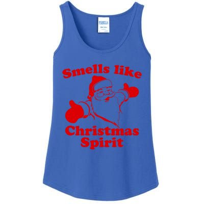 Smells Like Christmas Spirit Funny Santa Xmas Meaningful Gift Ladies Essential Tank