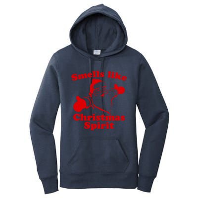 Smells Like Christmas Spirit Funny Santa Xmas Meaningful Gift Women's Pullover Hoodie