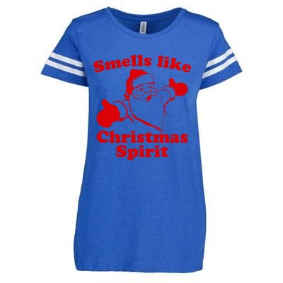 Smells Like Christmas Spirit Funny Santa Xmas Meaningful Gift Enza Ladies Jersey Football T-Shirt