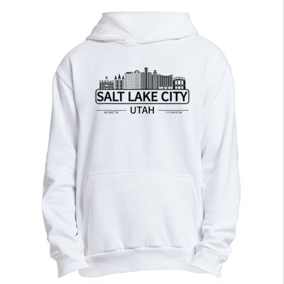 Salt Lake City Utah Cityscape Travel To Salt Lake City Urban Pullover Hoodie