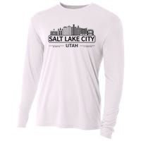 Salt Lake City Utah Cityscape Travel To Salt Lake City Cooling Performance Long Sleeve Crew