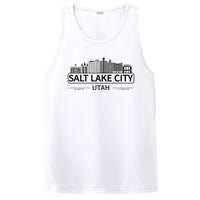 Salt Lake City Utah Cityscape Travel To Salt Lake City PosiCharge Competitor Tank