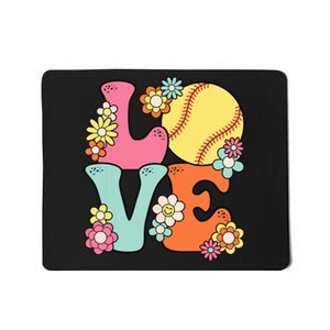 Softball Love Cute Softball Lover Women Teens Girl Mousepad