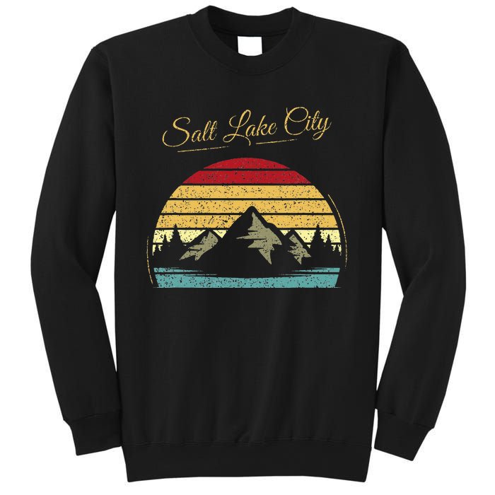 Salt Lake City Utah Vintage Hiking Outdoors Nature Woods Sweatshirt