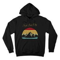 Salt Lake City Utah Vintage Hiking Outdoors Nature Woods Tall Hoodie