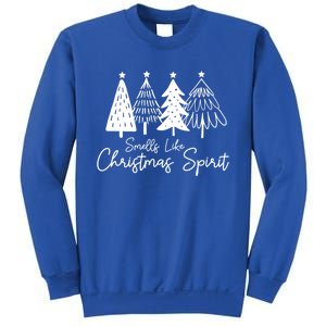 Smells Like Christmas Spirit Xmas Trees Spruce Funny Saying Gift Sweatshirt