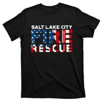 Salt Lake City Utah Fire Rescue Department Firefighters Duty T-Shirt