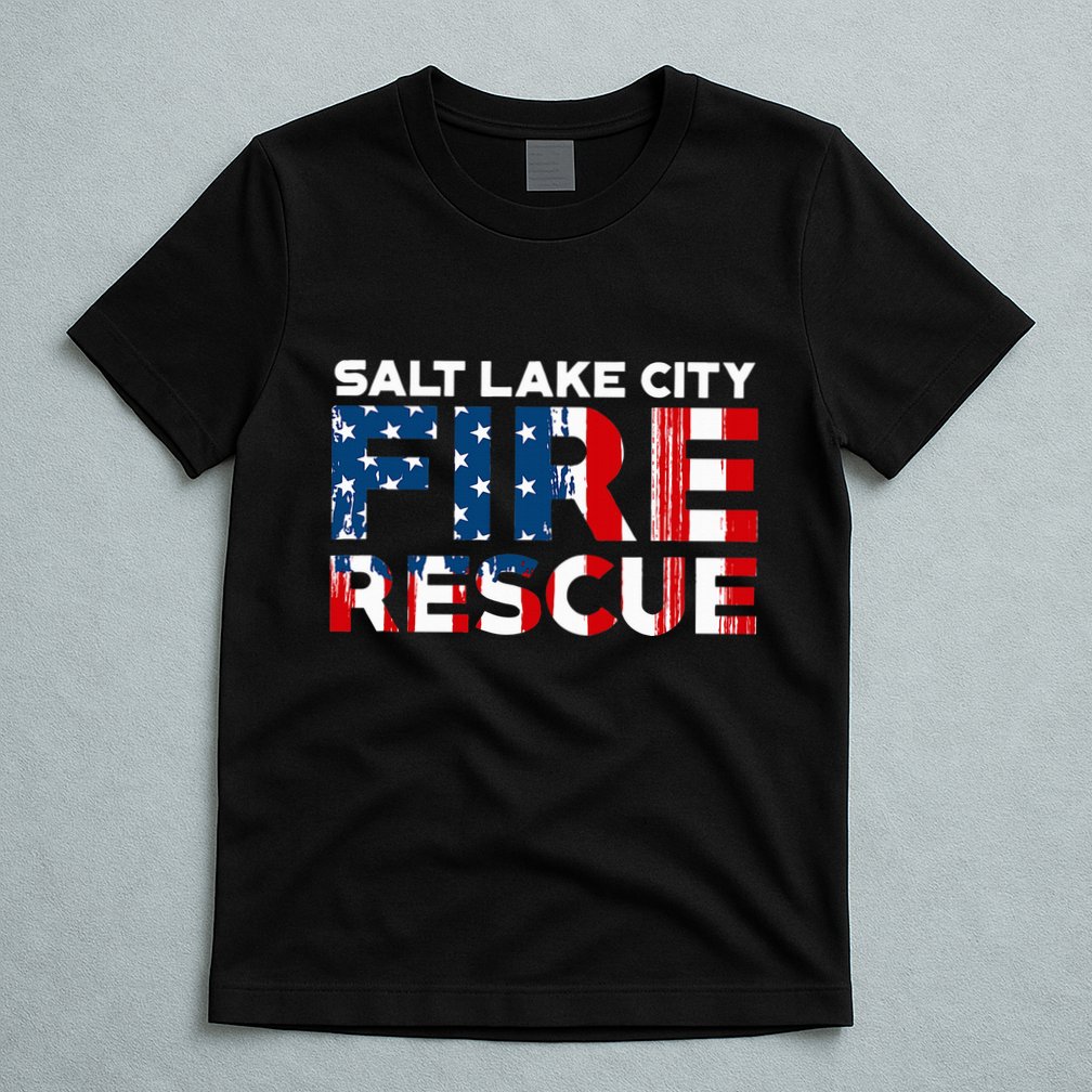 Salt Lake City Utah Fire Rescue Department Firefighters Duty T-Shirt