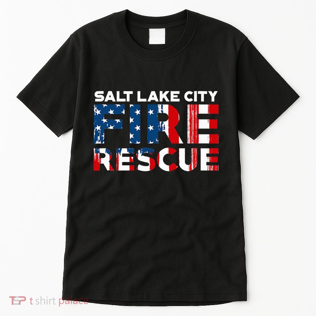 Salt Lake City Utah Fire Rescue Department Firefighters Duty Tall T-Shirt