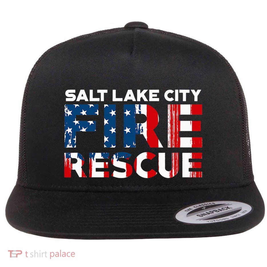 Salt Lake City Utah Fire Rescue Department Firefighters Duty Flatbill Hat