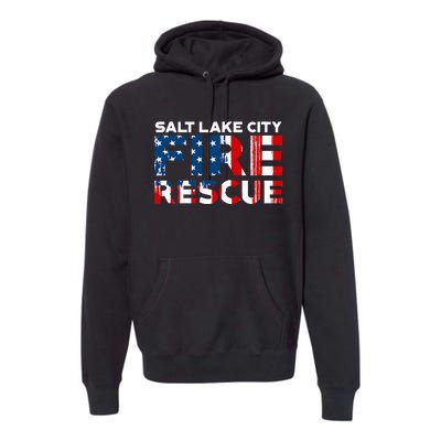 Salt Lake City Utah Fire Rescue Department Firefighters Duty Premium Hoodie