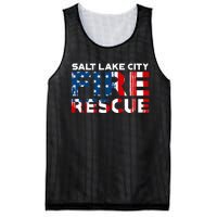 Salt Lake City Utah Fire Rescue Department Firefighters Duty Mesh Reversible Basketball Jersey Tank