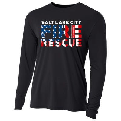 Salt Lake City Utah Fire Rescue Department Firefighters Duty Cooling Performance Long Sleeve Crew