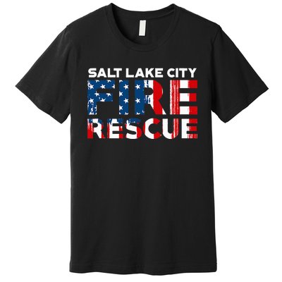 Salt Lake City Utah Fire Rescue Department Firefighters Duty Premium T-Shirt