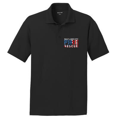 Salt Lake City Utah Fire Rescue Department Firefighters Duty PosiCharge RacerMesh Polo